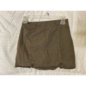 FOREVER 21 ARMY GREEN MINI SKIRT WOMENS JUNIORS SIZE SMALL 1/3 S